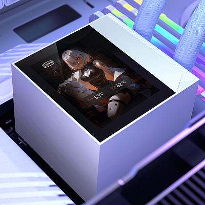 Водяное охлаждение для CPU PCCooler DC360 Pro ARGB Display Белый (DC360 Pro ARGB Display WH)