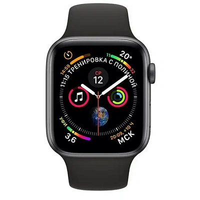 Смарт-часы Apple Watch Series 4, 44mm, Space Gray-Black (MU6D2GK)