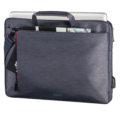 Сумка для ноутбука Hama Manchester, 17.3", blue (00216582)