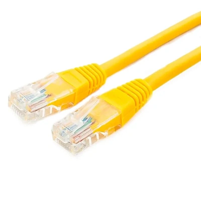 Патч-корд UTP Cablexpert, кат. 5e, 5м, жёлтый (PP10-5M/Y)