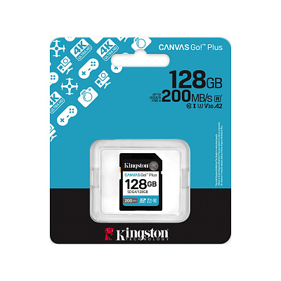 Карта памяти SD 128GB Class 10 U3 Kingston SDG4/128GB (SDG4/128GB)