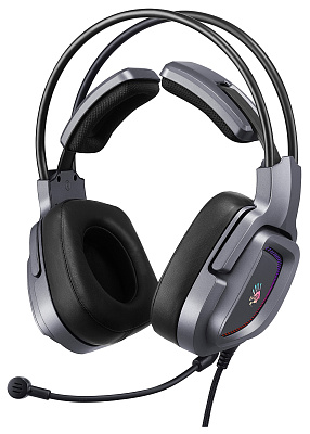 Гарнитура A4Tech Bloody G575, 2m, USB, LED, Grey (G575/GREY)