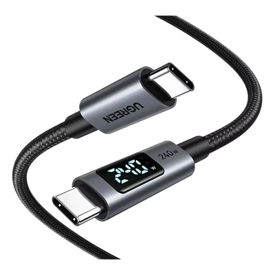 Кабель UGREEN USB C - USB C, 480Mbps, 240W, 2m L530 (65867) 
