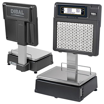 Весы DIBAL M/T525D ALPHA 100К 6/15 кг со стойкой самообс. ()