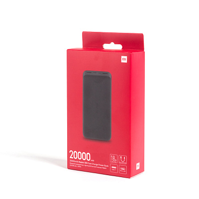 Портативный внешний аккумулятор Xiaomi Redmi Power Bank 20000mAh Черный (PB200LZM)