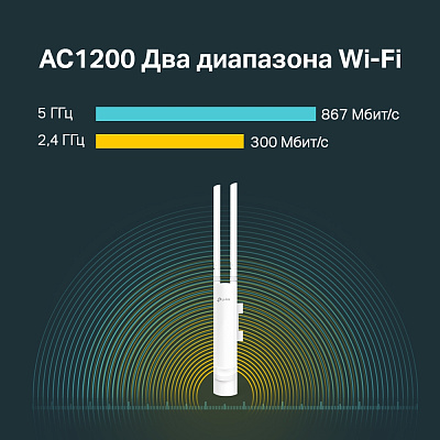 Точка доступа наружная Tp-Link EAP225-Outdoor (EAP225-Outdoor(EU)) - 6960 (EAP225-Outdoor)