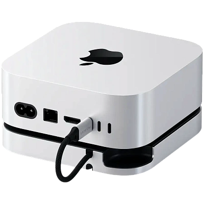 USB хаб Satechi Mac Mini M4 Stand & Hub with SSD Enclosure (ST-GNMMES)