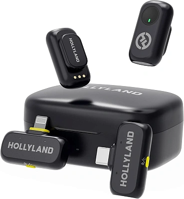 Петличный микрофон Hollyland Lark A1 Combo Черный (A1COM)
