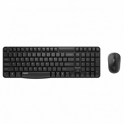  Клавиатура Rapoo X1800S, Wireless, Black, USB + мышь (18427/12223)