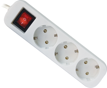 Удлинитель DEFENDER с заземлением и выключателем S330, 3.0 м, 3 розетки (99234) Удлинитель DEFENDER с заземлением и выключателем S330, 3.0 м, 3 розетки (99234)