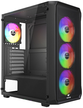 Корпус Wintek Tornado Pro PS195-B-M TG, чёрный (PS195-B-M TG)