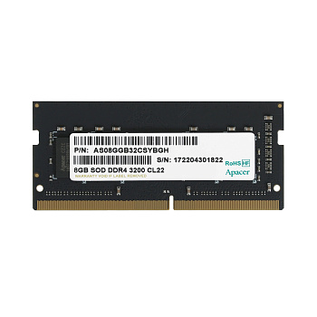 Оперативная память для ноутбука Apacer ES.08G21.GSH DDR4 8GB 3200MHz (ES.08G21.GSH)