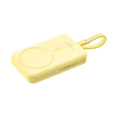 Портативный внешний аккумулятор Baseus Magnetic Mini, 10000mAh 30W - Lemon Yellow (P1002210BY23-00)