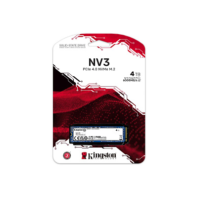 Твердотельный накопитель SSD M.2 PCIe Kingston SNV3S, 4TB (SNV3S/4000G)