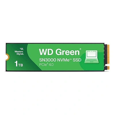 Твердотельный накопитель SSD M.2 PCIe Western Digital Green SN3000, OEM (WDS100T4G1E)