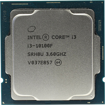 Процессор Intel Core i3 10100F, LGA1200, OEM (SRH8U)
