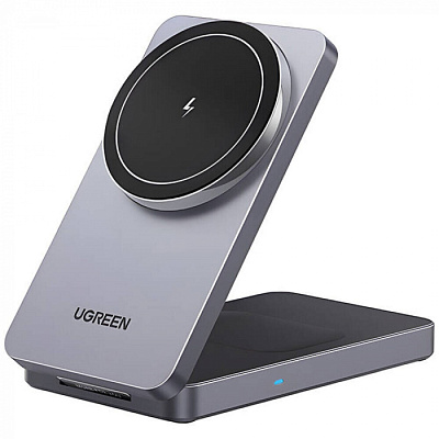 Беспроводная зарядка Ugreen W528 45056 2-in-1/15W  (45056)