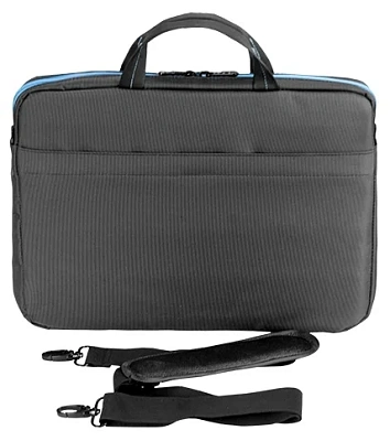 Сумка для ноутбука 15.6" Continent CC-205GB, Black-Blue, нейлон (CC-205 GB)