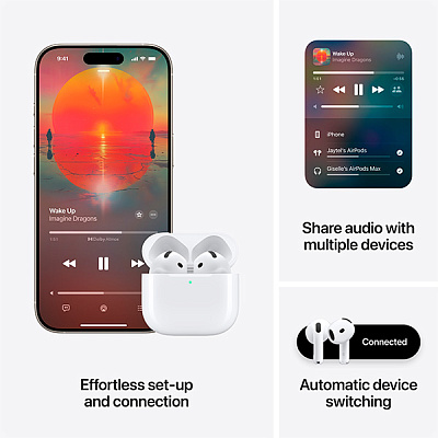Наушники Apple AirPods 4th Gen with Active Noise Cancellation (MXP93ZE/A)