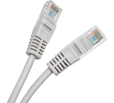 Патч-корд UTP, Кат.5е, 5м, NETLAN, 4 пары, серый, упак. 10шт (EC-PC4UD55B-BC-PVC-050-GY)