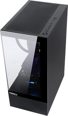 Компьютерный корпус Formula V Crystal Z1+ Black без Б/П (Crystal Z1+ Black)