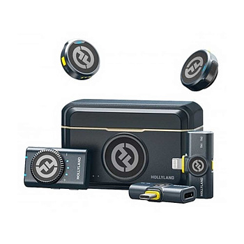 Петличный микрофон Hollyland Lark M2 Combo (Черный) (6976068112747)