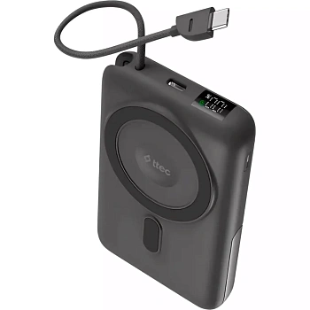 Пауэрбанк ttec Recharger M LCD, 10.000 mAh (2BB230GR)
