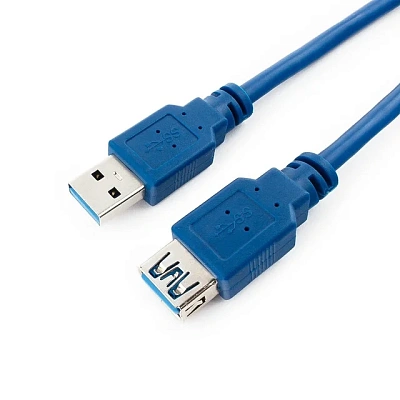 Кабель-удлинитель USB3.0 Cablexpert CCP-USB3-AMAF-10, AM/AF, 3м, синий (CCP-USB3-AMAF-10)