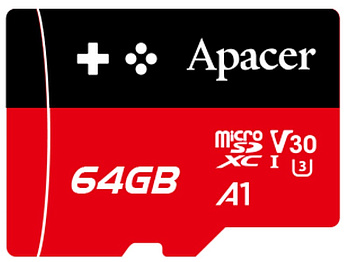 Карта памяти Apacer AP64GMCSX10U7-RAGC 64GB (AP64GMCSX10U7-RAGC)