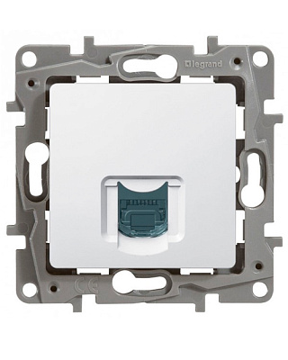  Розетка компьютерная RJ45 UTP кат.6 Белый (672253)