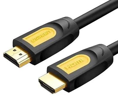 Кабель UGREEN HD101 HDMI Round Cable 2m (Yellow/Black) (10129)