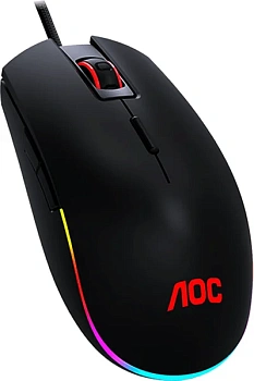 Мышь игровая AOC GM500 8 кн. 5000 dpi, USB2.0 кабель 1.8 м Черный GM500DRBE (GM500)