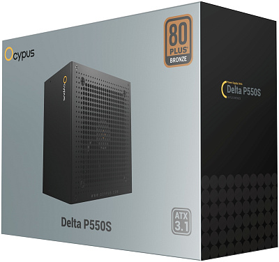 Блок питания Ocypus Delta P550S 550W Non modular, 80+Bronze, Черный (Delta-P550S-BDFBK025X-EU)