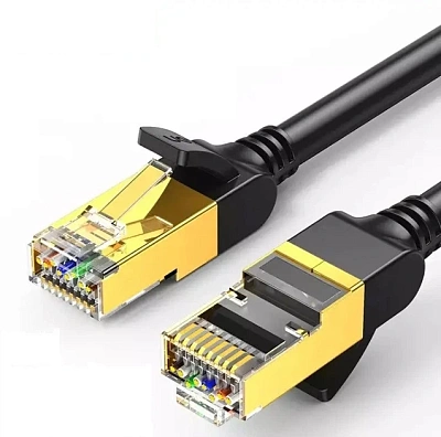 Патч-корд UGREEN 7 Cat, F/FTP,  0.5m, NW107 (11229)