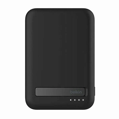 Портативный внешний аккумулятор Belkin 8k Qi2 MagSafe Compatible Powerbank with kickstand (BPD007BTBK)