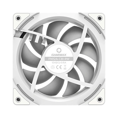 Вентилятор для корпуса GameMax FN12A-C8I-R-W (FN12A-C8I-R-W)