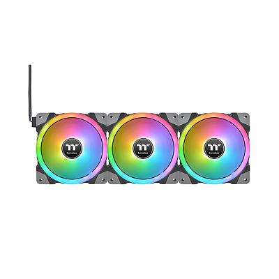 Кулер для компьютерного корпуса Thermaltake SWAFAN EX14 RGB PC Cooling Fan (3-Fan Pack) (CL-F144-PL14SW-A)