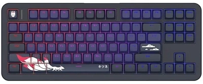 Клавиатура проводная Red Square Alumix TKL Classic Kitsune g3ms Aquamarine Black (RSQ-20051) 