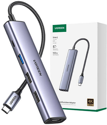 USB Хаб UGREEN USB-С на HDMI CM478 (15495)