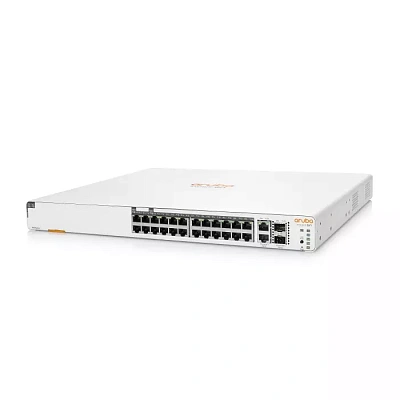 Коммутатор HP Enterprise Aruba Instant On 1960 24G 20p Class4 4p Class6 PoE 2XGT 2SFP+ 370W Switch (JL807A)