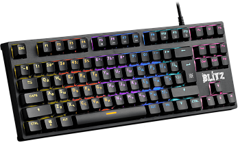 Клавиатура проводная игровая механическая Defender Blitz GK-240L RU (45240)
