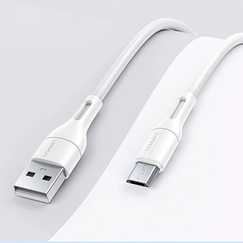 Кабель Micro USB Usams SJ-502, 1m, White (SJ502USB02)