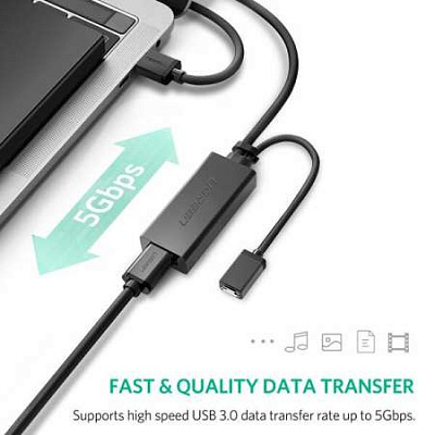 Кабель UGREEN USB(m) - USB(f) удлинитель USB 3.0,  5m US175 (20826)