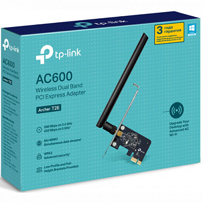 Сетевой адаптер беспроводной PCIe AC 600 Tp-Link Archer T2E (Archer T2E(EU))