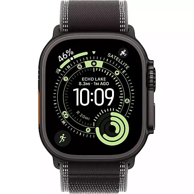 Смарт часы Apple Watch Ultra 3 GPS + Cellular 49mm Black Titanium Case with Black/Charcoal Trail Loop - S/M,Model A3281 (MF1D4QR/A)