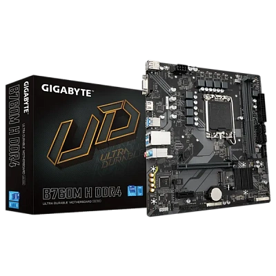 Материнская плата Gigabyte B760M H DDR4 (B760M H DDR4 (REV1.0))