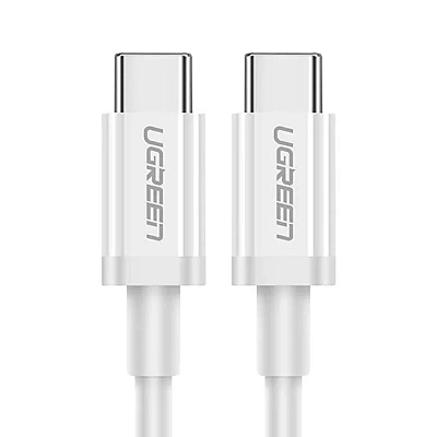 Кабель UGREEN US264 USB 2.0 C M/M ABS Cover 1m (White) (60518)