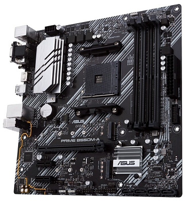 Материнская плата ASUS PRIME B550M-A AM4 4xDDR4 4xSATA3 RAID 2xM.2 DVI-D D-Sub HDMI mATX (PRIME B550M-A)