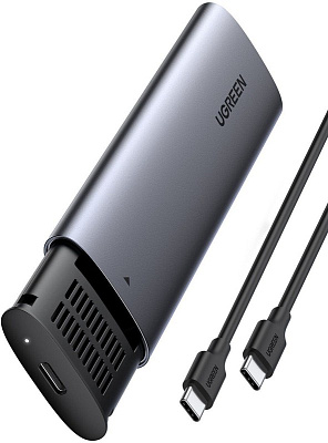 Корпус для установки M.2 SSD накопителя UGREEN NVMe M-Key (USB-C) CM400 (10902)