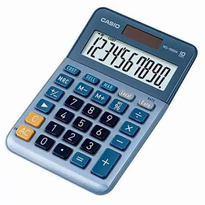 Калькулятор настольный CASIO MS-100EM-W-EP (MS-100EM-W-EP)